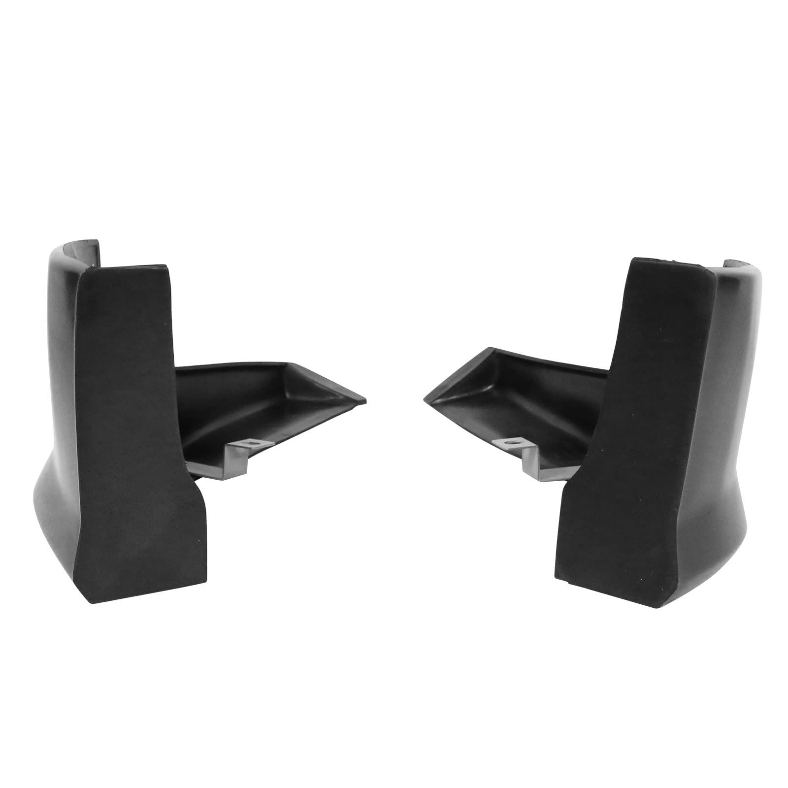 IKON MOTORSPORTS Front Bumper Lip Splitter for 2006-2010 Dodge Charger - Unpainted Black PU Valance Chin Spoiler (2-Piece Set) - Aggressive Style Upgrade for Street Racing & Car Shows
