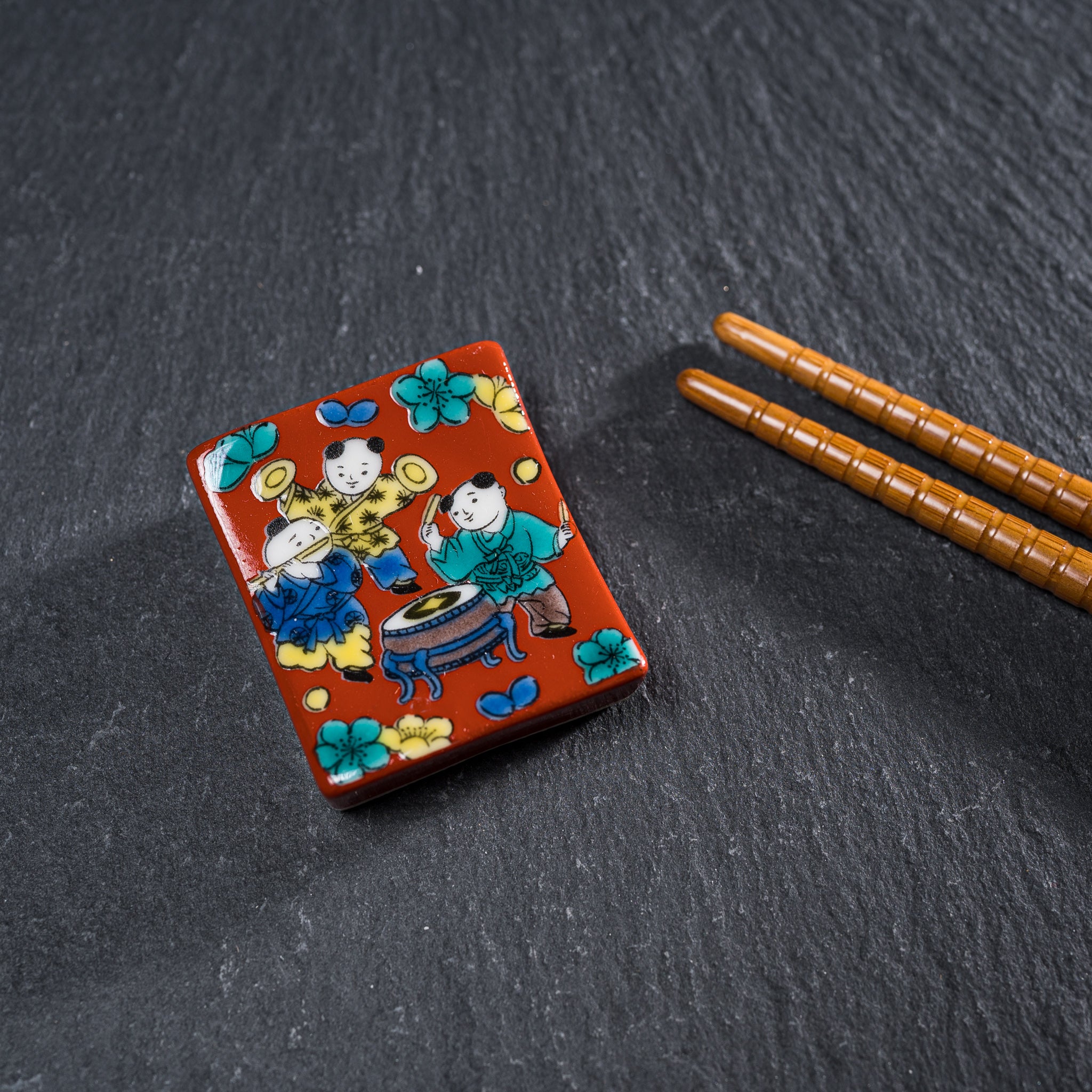 Japanese Kutani Porcelain Chopstick Rests - Set of 26 Unique Hand-Painted Designs | Perfect for Asian Dining, Sushi Nights & Home Decor