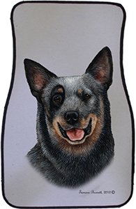 Blue Australian Cattle Dog Car Floor Mats - All Weather Universal Fit for Cars & Trucks | Durable & Non-Slip Pet-Friendly Car Accessories | Perfect for Dog Lovers & Outdoor Adventures