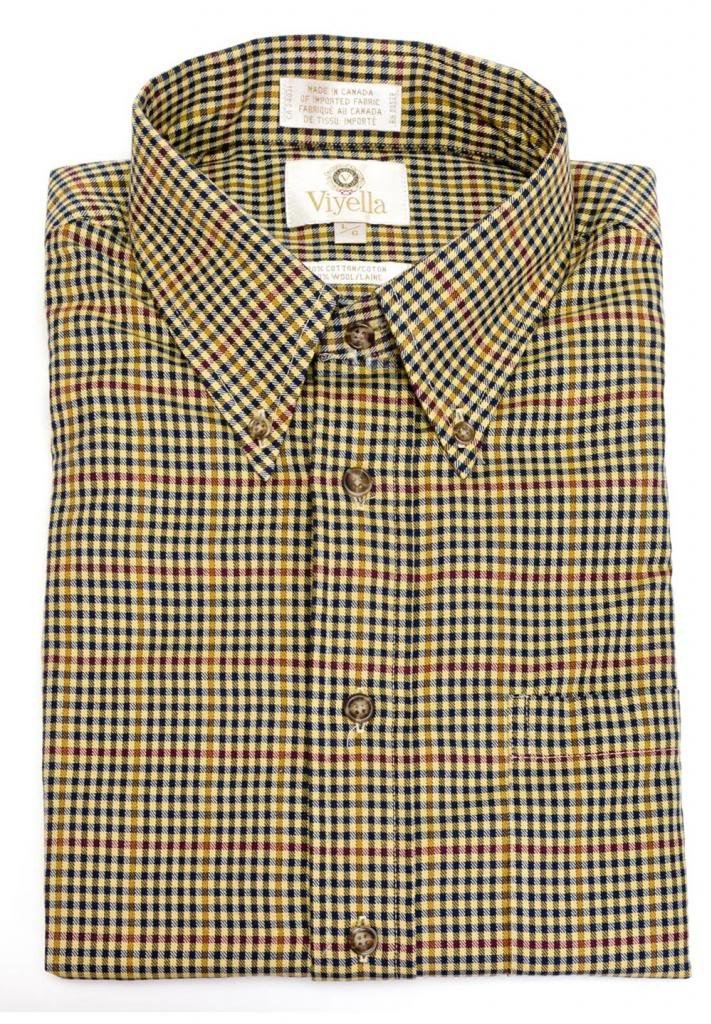 Men's Long Sleeve Tan Plaid Sport Shirt - Casual Button Down Shirt for Outdoor Activities, Work & Date Night | Comfortable & Stylish