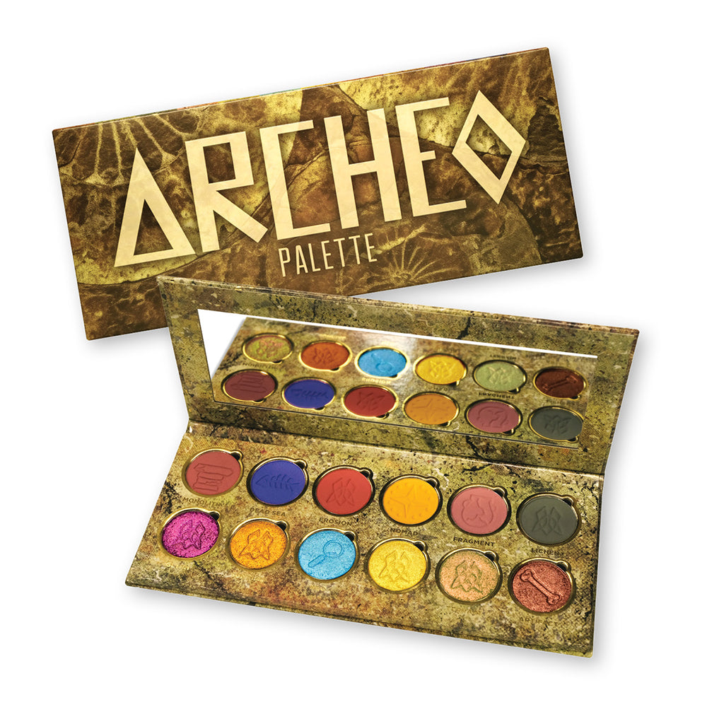 Archeo Palette - Premium Makeup Eyeshadow Palette with 12 Highly Pigmented Shades | Perfect for Professional Makeup Artists & Everyday Glam Looks | Ideal for Parties, Weddings & Special Occasions