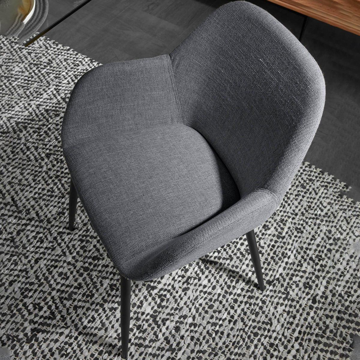 Stylish Konna Fabric Dining Chair - Comfortable & Durable for Kitchen, Dining Room, or Office - Perfect for Home Decor & Entertaining