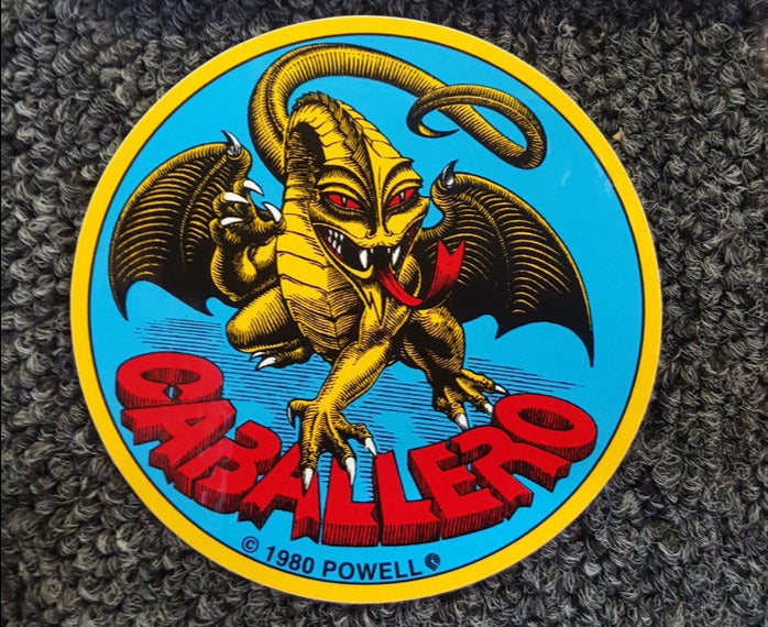 Powell Peralta Steve Caballero Skateboard Stickers - Vintage Skate Decals for Boards, Laptops & Helmets - Perfect for Skateboarders & Street Art Fans