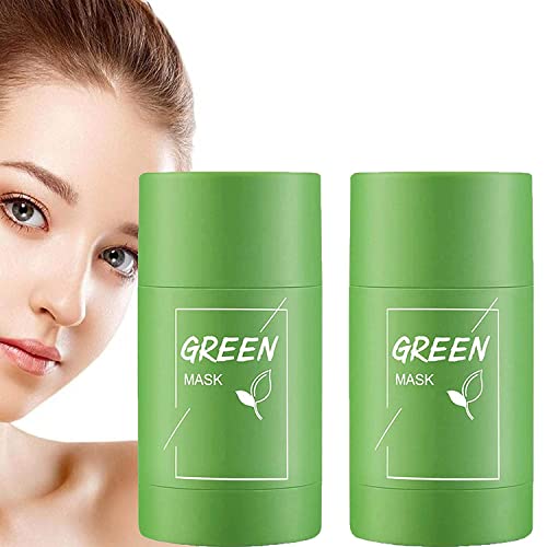 MBUYS MALL Green Tea Cleansing Mask Stick for Face - Deep Cleansing, Blackhead & Whitehead Removal, Oil Control & Anti-Acne Treatment - Green Tea Mask Stick for Men & Women - Perfect for Daily Skincare Routine & Travel-Friendly Face Care