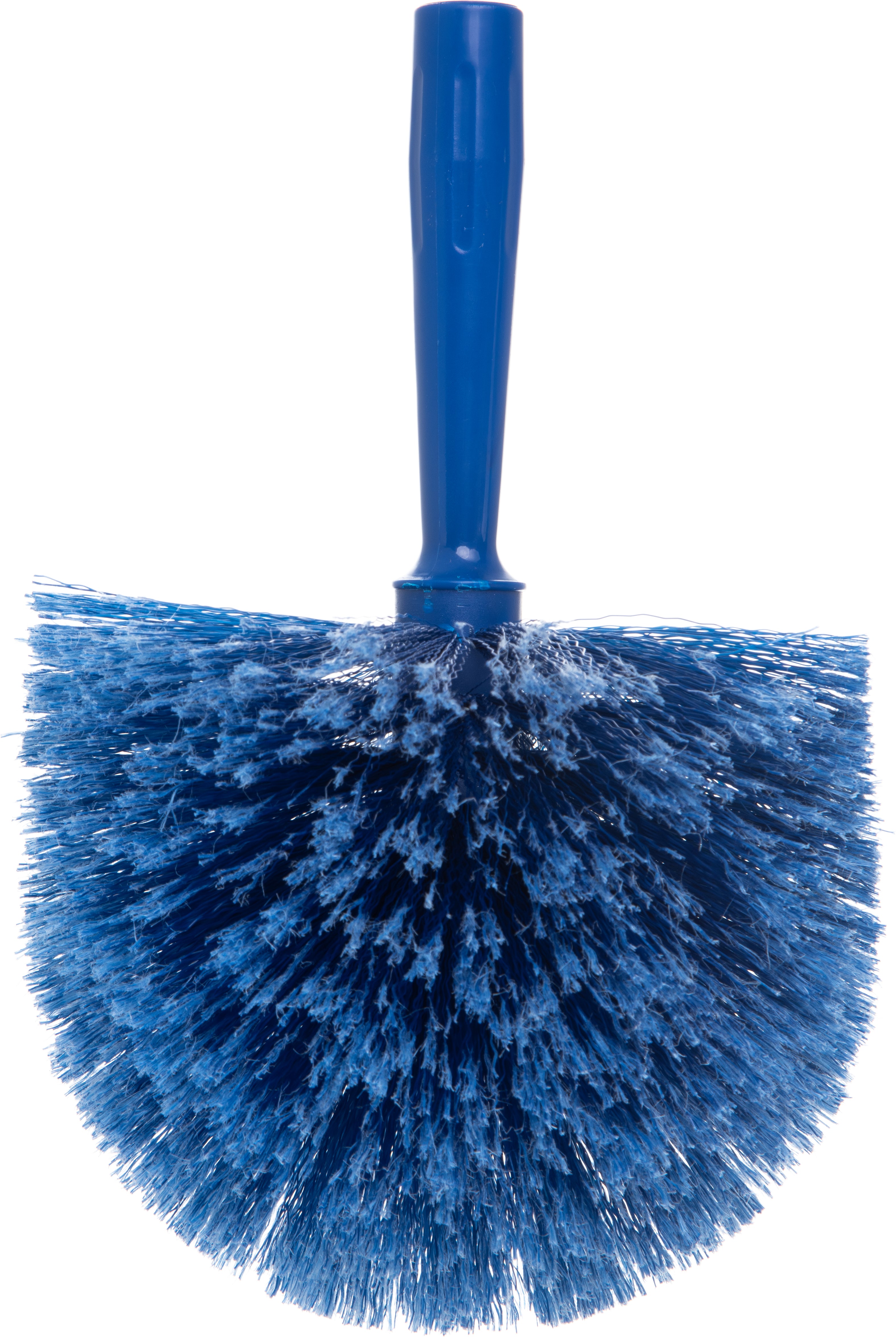Flo Pac® Round Duster with Soft Flagged PVC Bristles - Blue (1 Pack) - Perfect for Dusting Furniture, Ceiling Fans, and Hard-to-Reach Areas