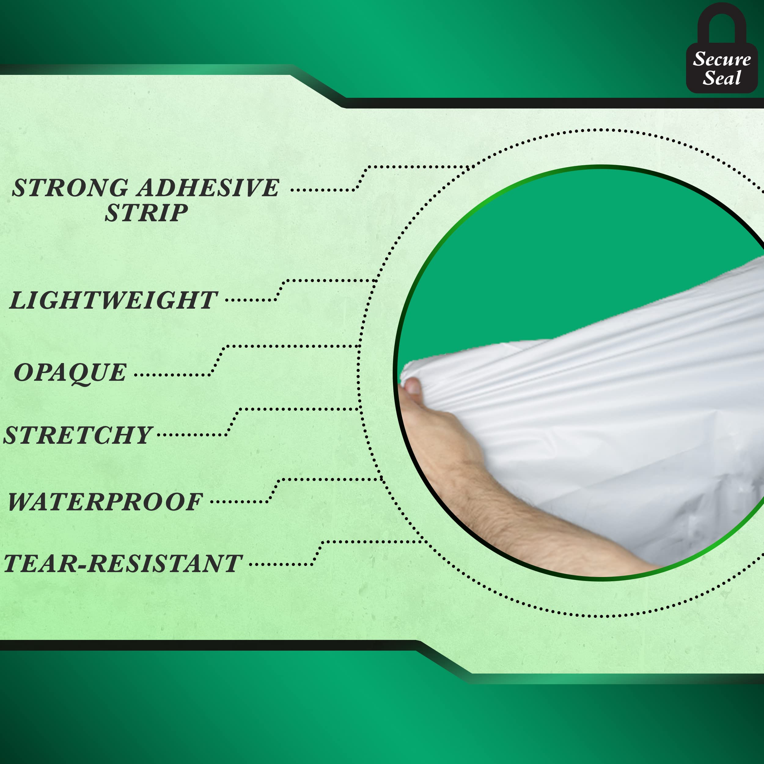 1500 Pack 14x17 Inch White Self-Sealing Poly Mailers - 2 Mil Thick Secure Shipping Envelopes for E-Commerce | Waterproof Mailing Bags for Clothes, Books, Jewelry & Small Business Shipments