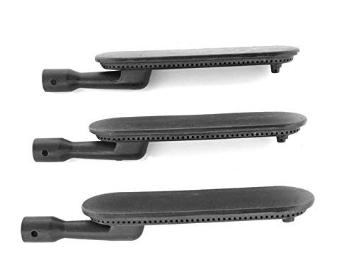 3 Pack Cast Iron Burner Grates Replacement for Grand Hall Elite 791 & Kenmore 141 Series Gas Grills - Durable BBQ Grill Parts for Outdoor Cooking, Backyard Parties & Camping Trips