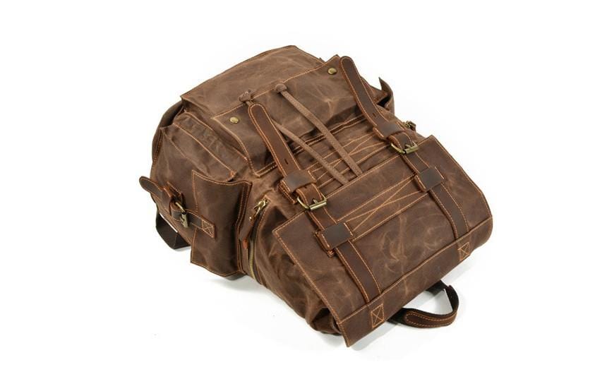 Durable Canvas Backpack for Men - Stylish & Water-Resistant Laptop Bag for Work, Travel & College - Perfect for Commuters & Students