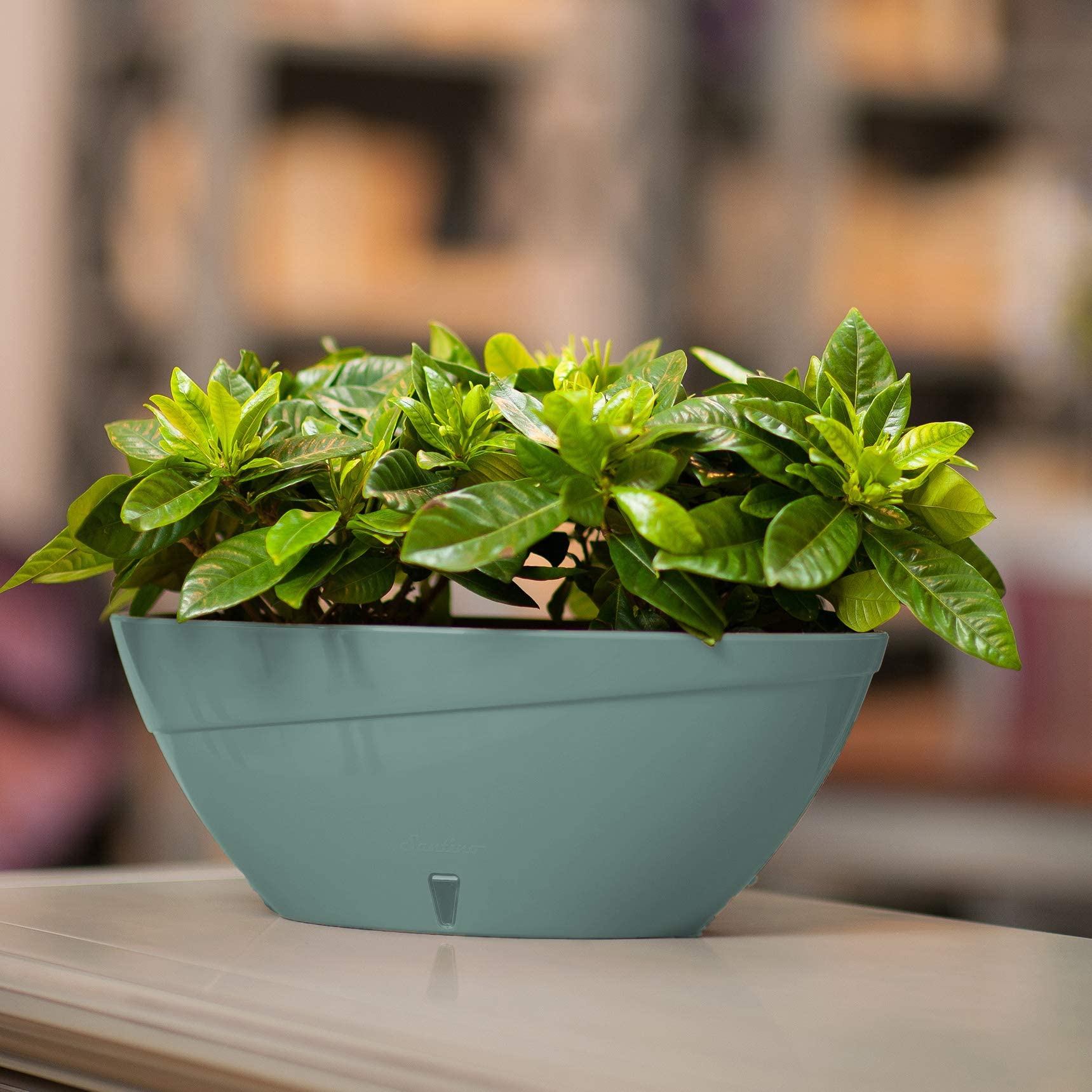 DECOPOTS Self Watering Oval Planter - 13.7