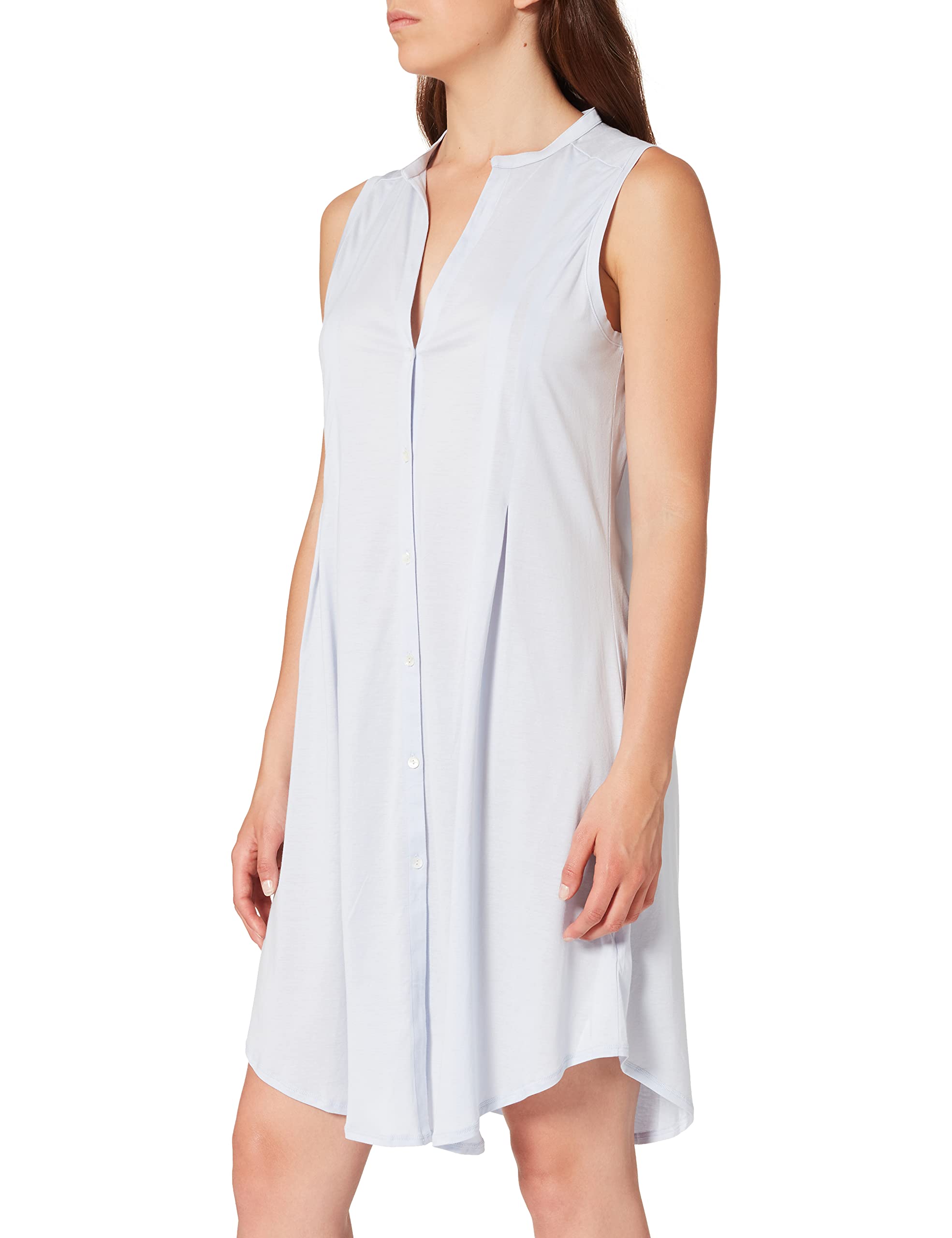 Hanro Women's Cotton Deluxe Button-Front Shirtdress Nightgown - Soft & Comfortable Sleepwear for Women - Perfect for Lounge, Sleep & Relaxation at Home