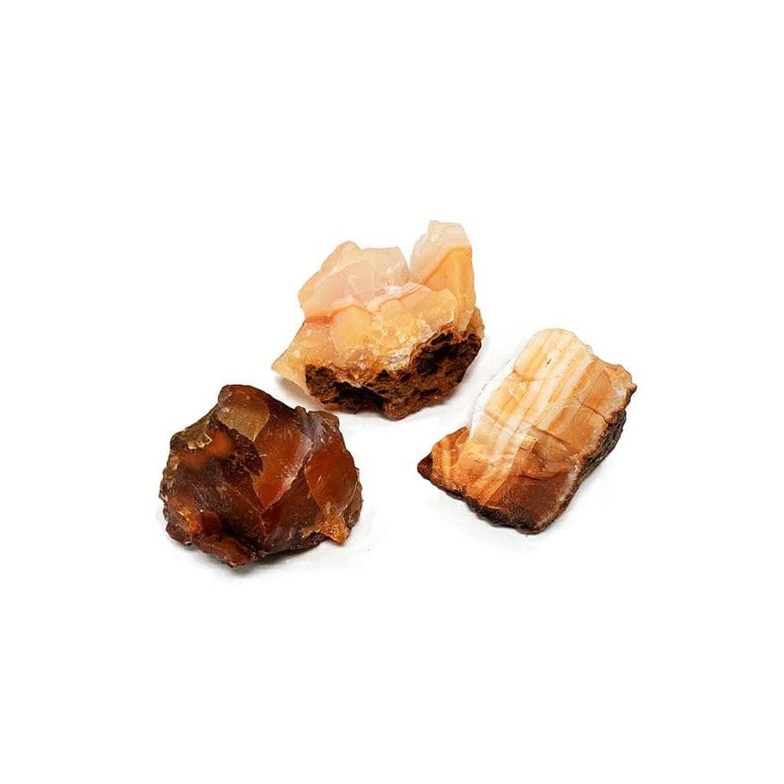 Natural Carnelian Rough Pocket Stone - Healing Crystal for Stress Relief & Positive Energy - Perfect for Meditation, Reiki, and Home Decor