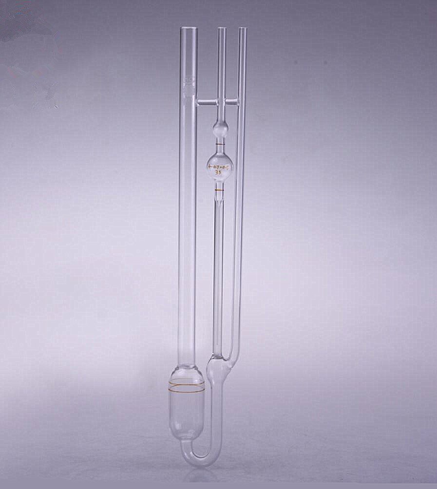 1835 Ubbelohde Viscometer - Glass Capillary Viscosity Meter (1.1-1.2mm) for Petroleum, Lubricants & Polymer Testing - Lab Equipment for Accurate Viscosity Measurement