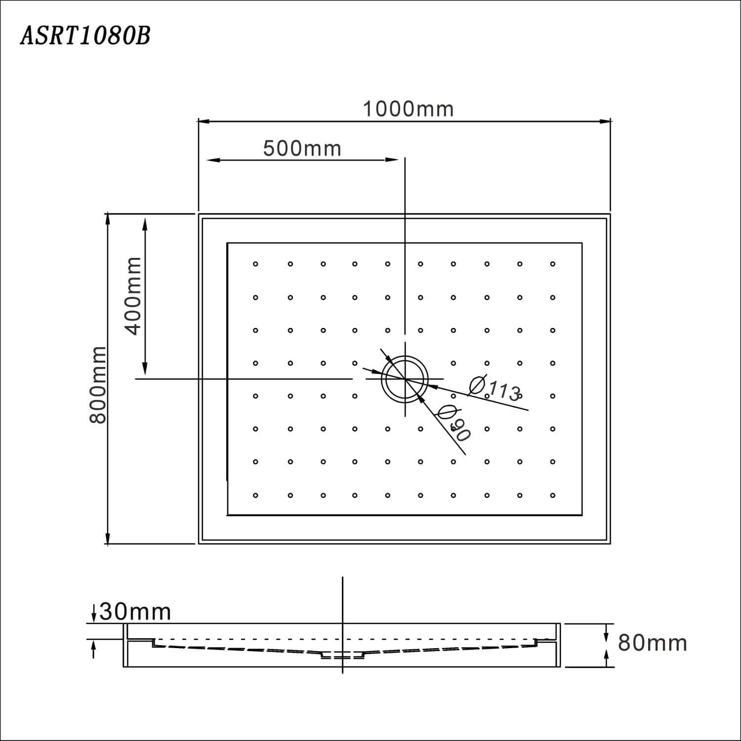Premium Rectangular Square Shower Screen Base - Thickened Acrylic Bathroom Enclosure for Modern Homes | Perfect for Spa-Like Showers & Luxury Bathroom Upgrades