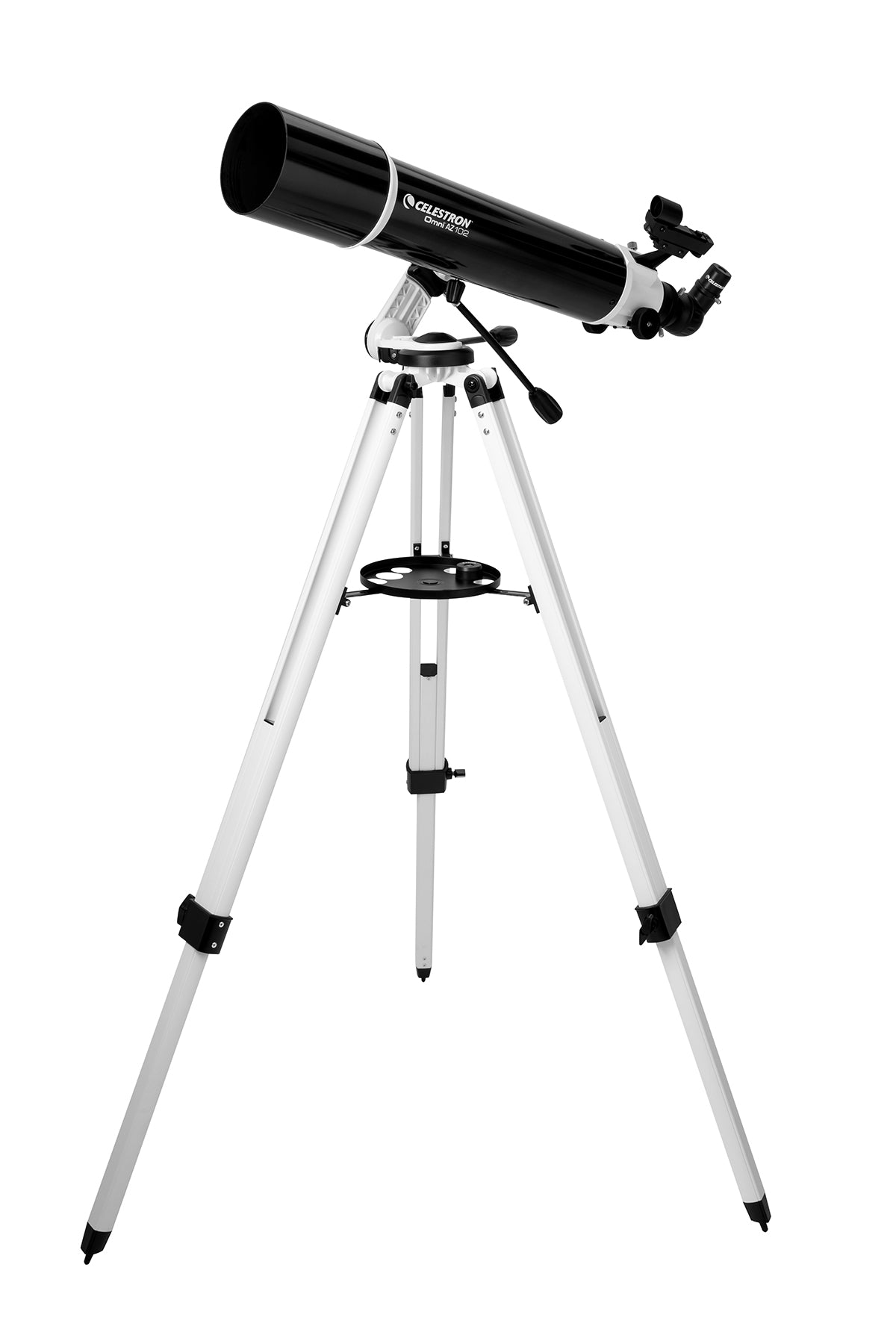 Omni AZ 102 Telescope with Smartphone Adapter & Bluetooth Remote - Portable Astronomy Telescope for Adults & Kids, Perfect for Stargazing, Moon Observation & Astrophotography