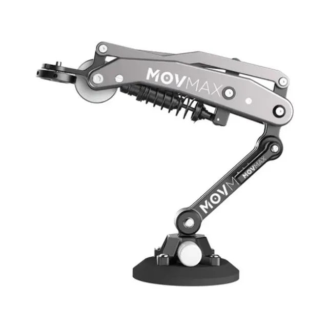 Movmax Blade Camera Arm Mount - Adjustable Overhead Camera Stand for DSLR, Mirrorless, and Smartphones - Perfect for Vlogging, Live Streaming, and Photography Studio Setup