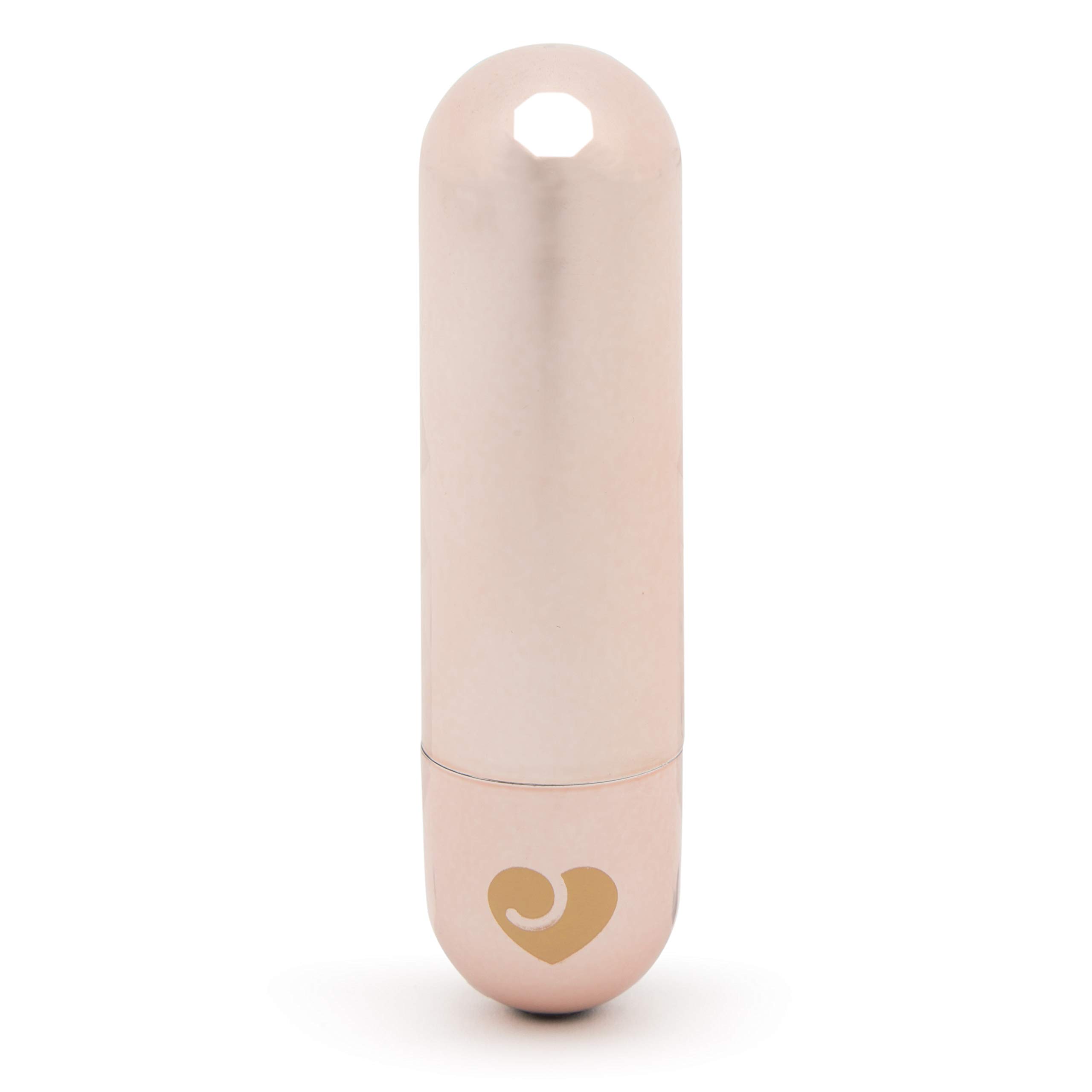 Lovehoney Glow Up Bullet Vibrator - 3 Inch Mini Vibrator for Women - 10 Speed Rechargeable Waterproof Rose Gold Sex Toy - Perfect for Travel & Solo Play