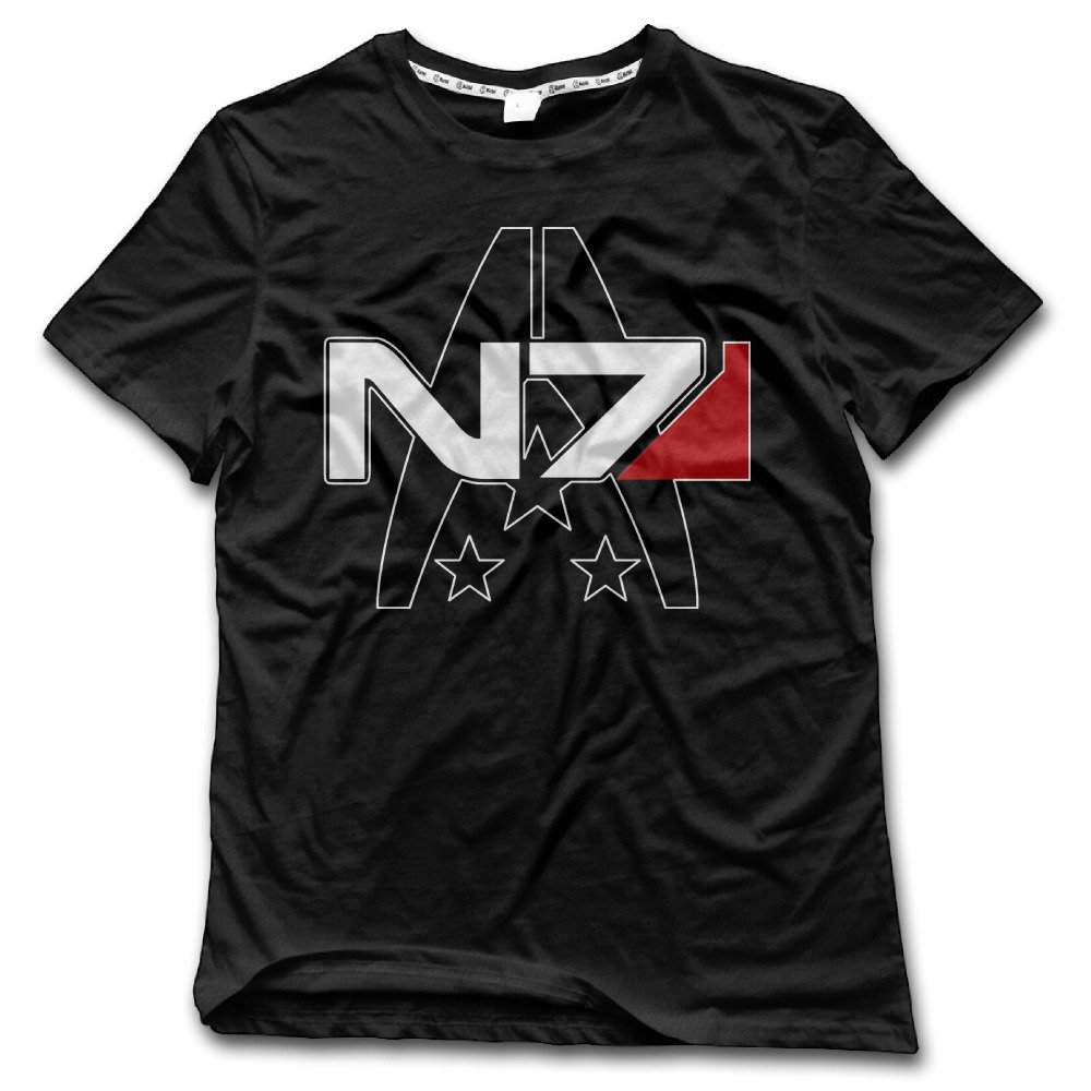 Mass Effect Alliance N7 Logo Cotton T-Shirt for Men - Comfortable & Stylish Gaming Tee for Cosplay, Casual Wear & Fan Merchandise