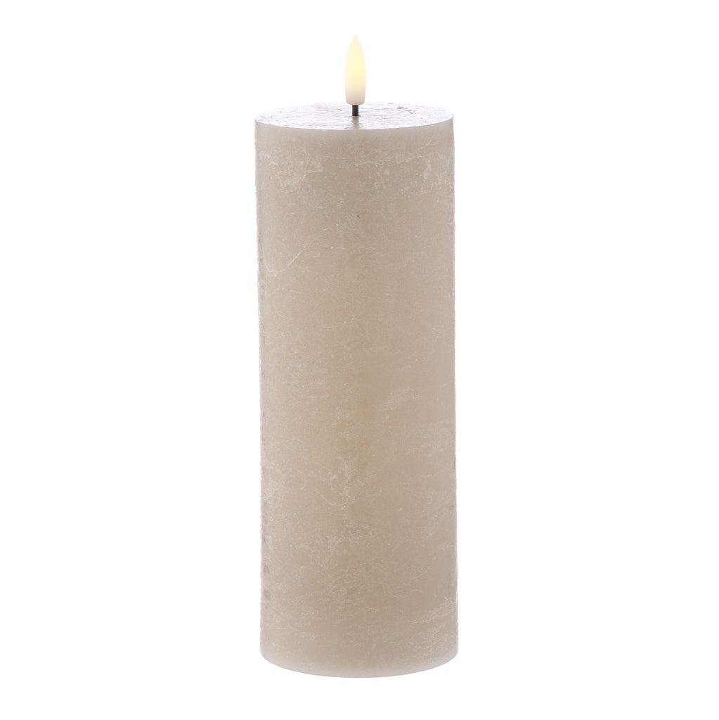 Amalfi Hughe LED Flickering Candle - 20cm Realistic Flameless Taper Candles, Battery Operated for Home Decor, Wedding, Romantic Dinner & Holiday Lighting