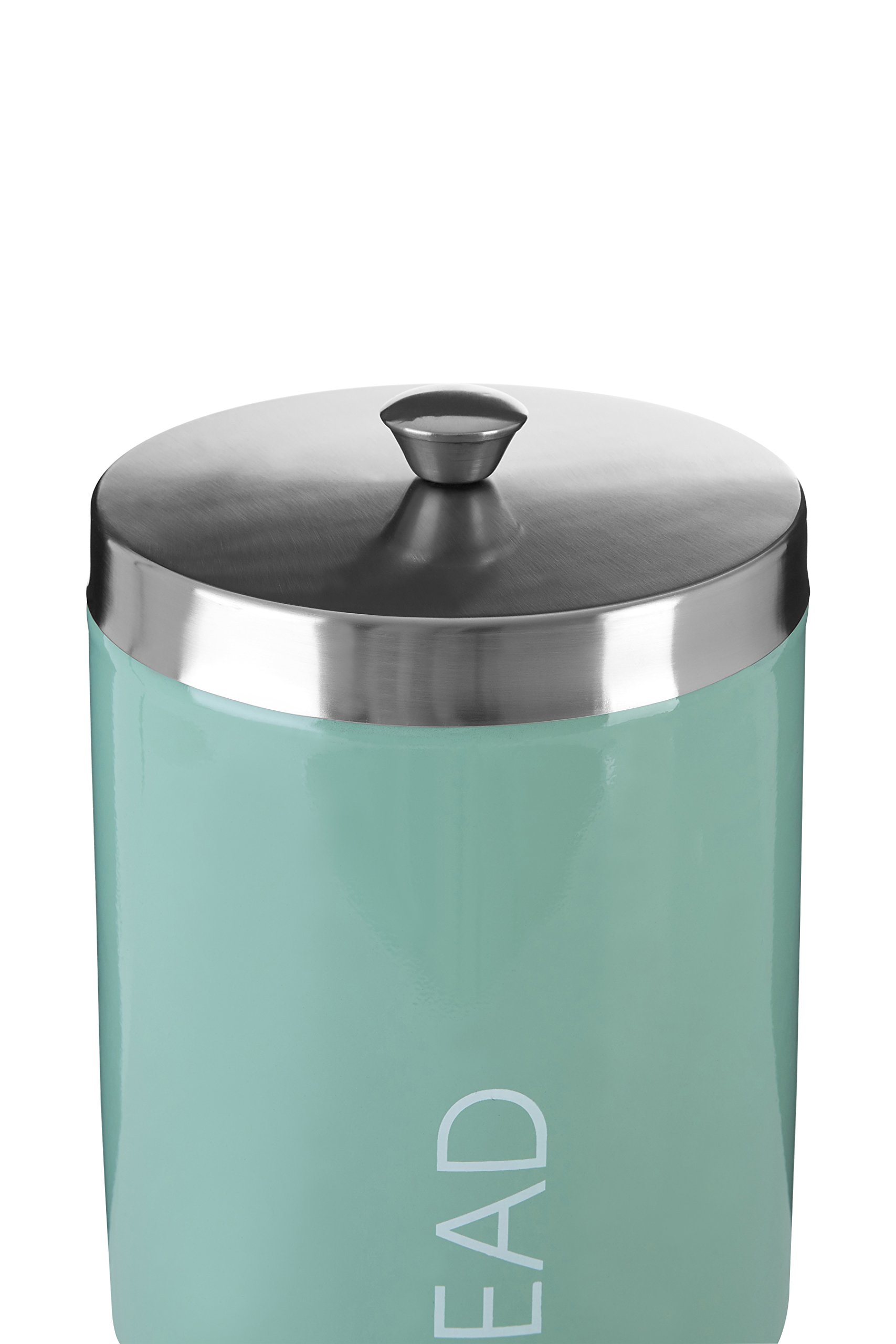 Premier Housewares 507515 Liberty Bread Bin - Pistachio Green, 30x22x22cm, Airtight Bread Storage Container for Kitchen Countertop - Perfect for Fresh Bread, Baguettes, and Pastries