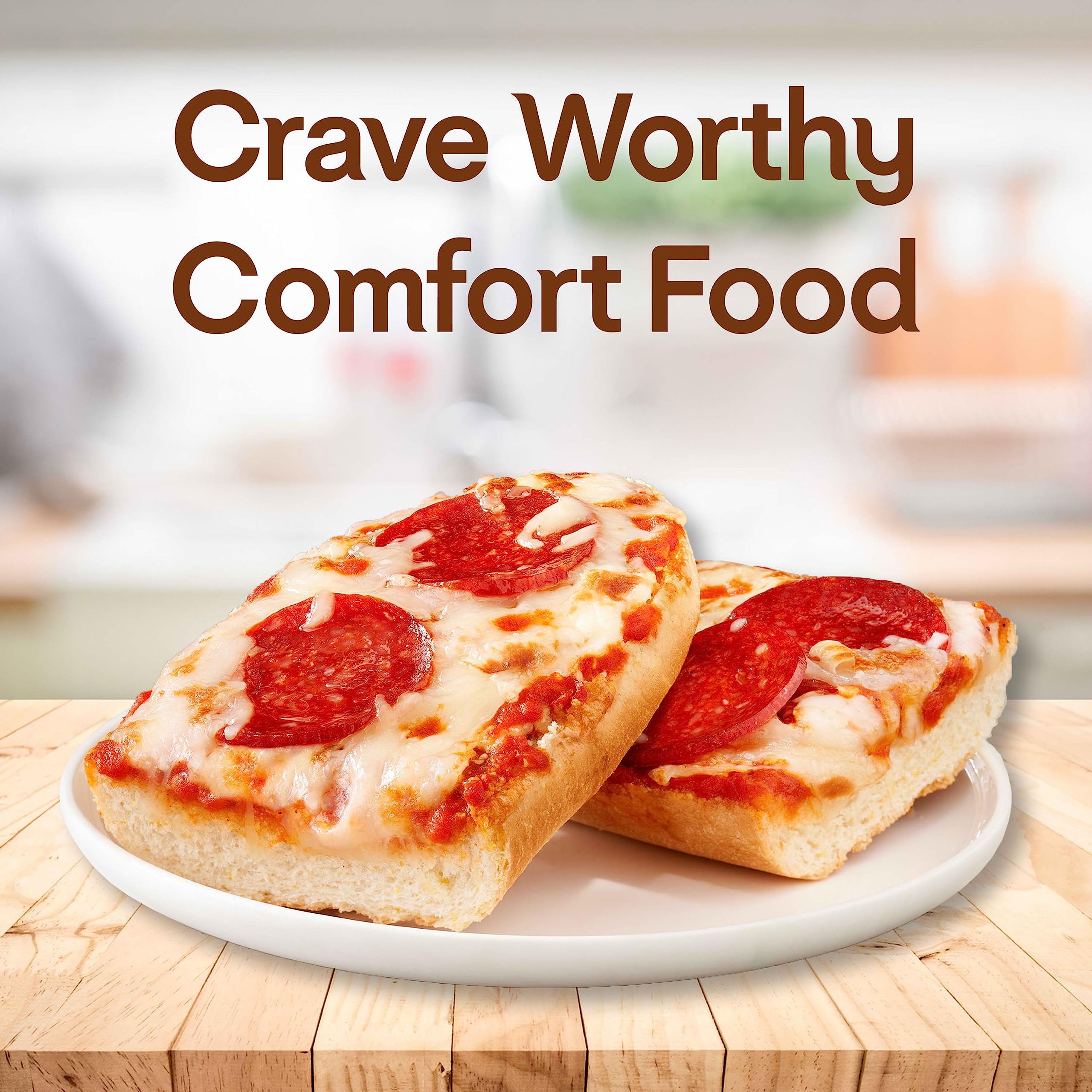 Lean Cuisine French Bread Pepperoni Pizza 5.25 oz (12 Pack) - Frozen Microwaveable Meal for Quick Lunches, Office Snacks & Busy Weeknights