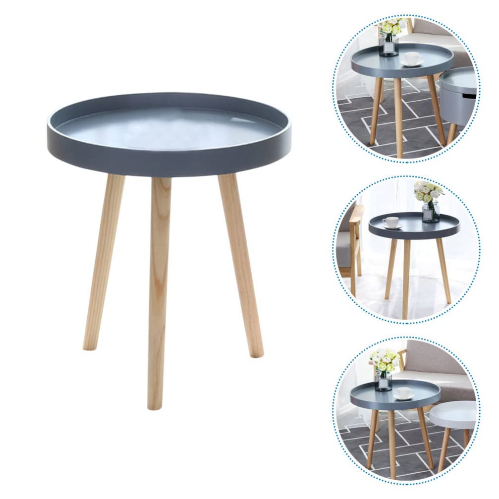 VOSAREA Small Round Side Table - Modern Nordic Style Mini Corner Table for Living Room, Bedroom & Office - Perfect as Sofa Side Table, Nightstand or Decorative Accent Table