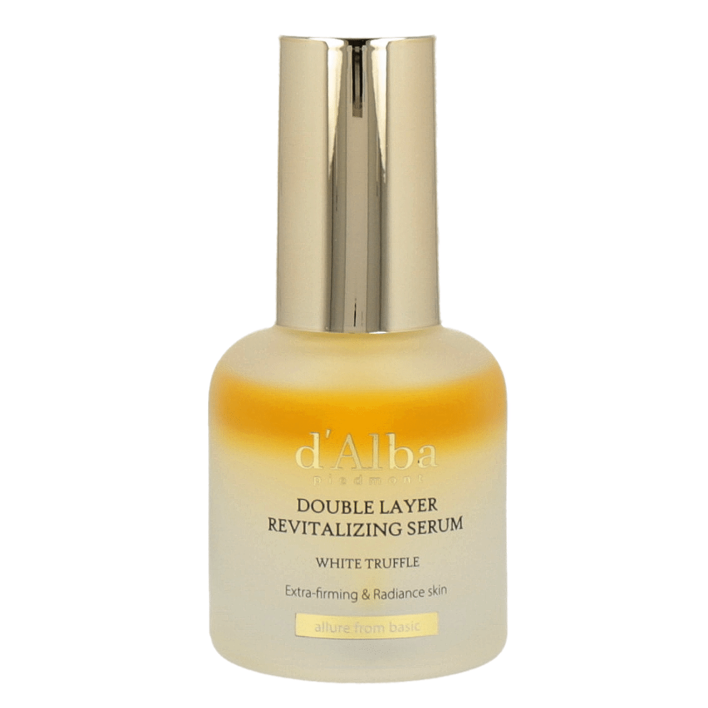 d'Alba White Truffle Double Layer Revitalizing Serum 30ml - Anti-Aging Face Treatment for Glowing Skin | Day & Night Hydration for Dry & Sensitive Skin