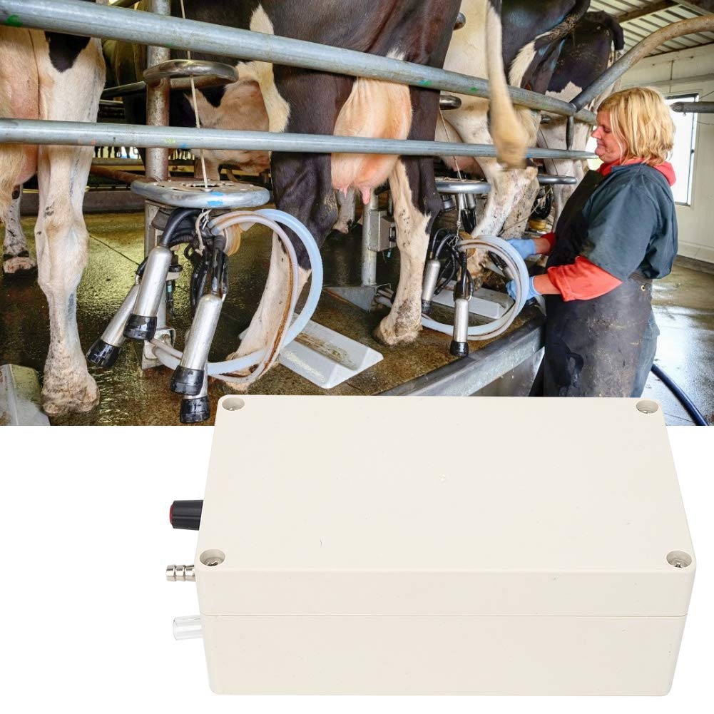 12V 48W Portable Electric Milking Vacuum Pump - Pulsating Milker Machine for Goats, Sheep, Cows, Horses & Donkeys | Durable Farm Equipment for Dairy Animals | Perfect for Small Farms, Homesteads & Veterinary Use