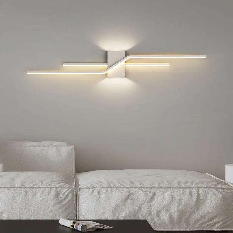 Modern Linear LED Wall Lights - Geometric Design for Living Room, Bedroom & Office | Energy-Efficient Indoor Lighting