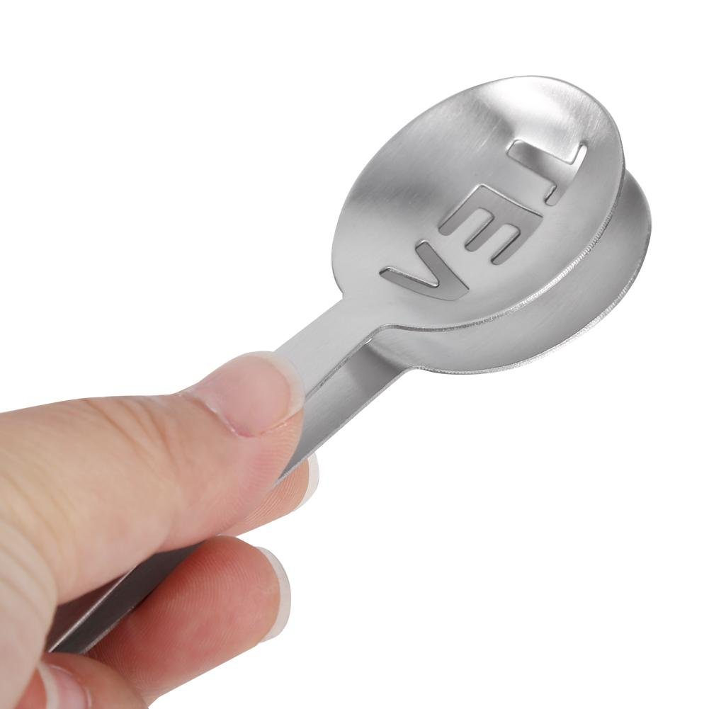 Stainless Steel Tea Bag Squeezer & Spoon - Rustproof Space-Saving Kitchen Tool for Tea & Coffee - Perfect for Brewing, Travel & Office Use
