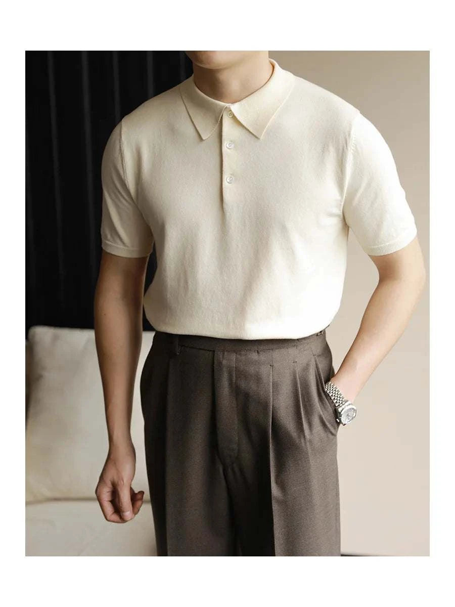 Men's Classic Polo Casual T-Shirt - Breathable Cotton Short Sleeve Shirt for Everyday Wear | Perfect for Work, Golf, and Outdoor Activities