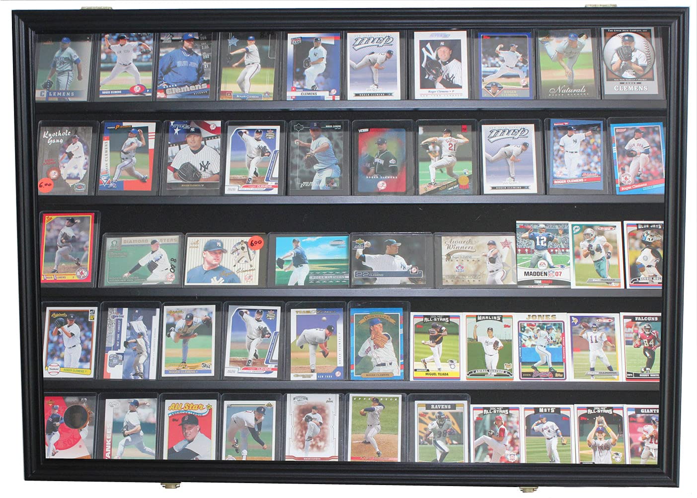 55-Sleeve Sports Card Display Case - Holds Football, Baseball, Basketball, Hockey & Comic Trading Cards - Perfect for Collectors & Card Shows - NOT for Graded Cards