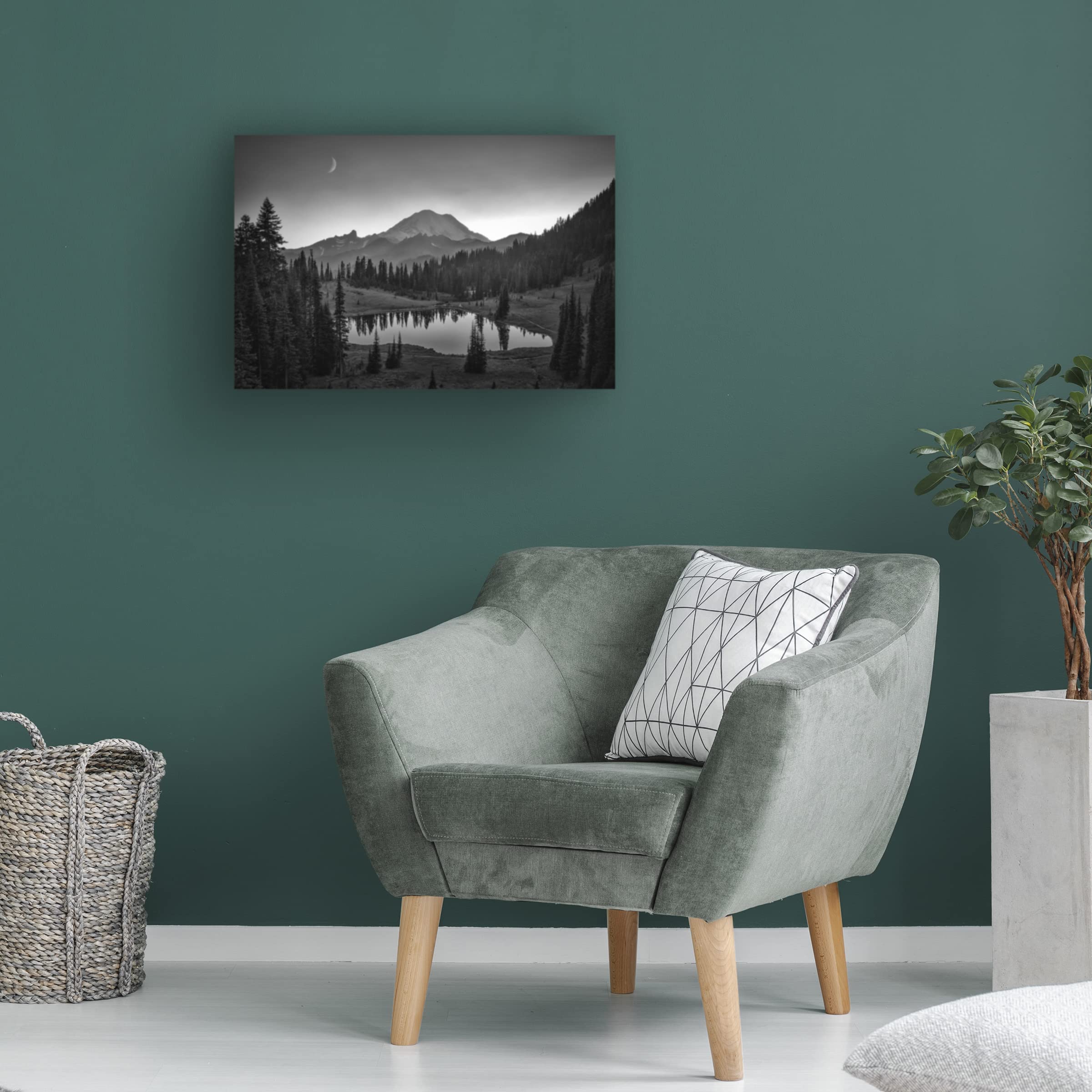 Michael Zheng's 'Mt Rainier' Canvas Art Print - Premium Trademark Fine Art Wall Decor for Living Room, Bedroom & Office