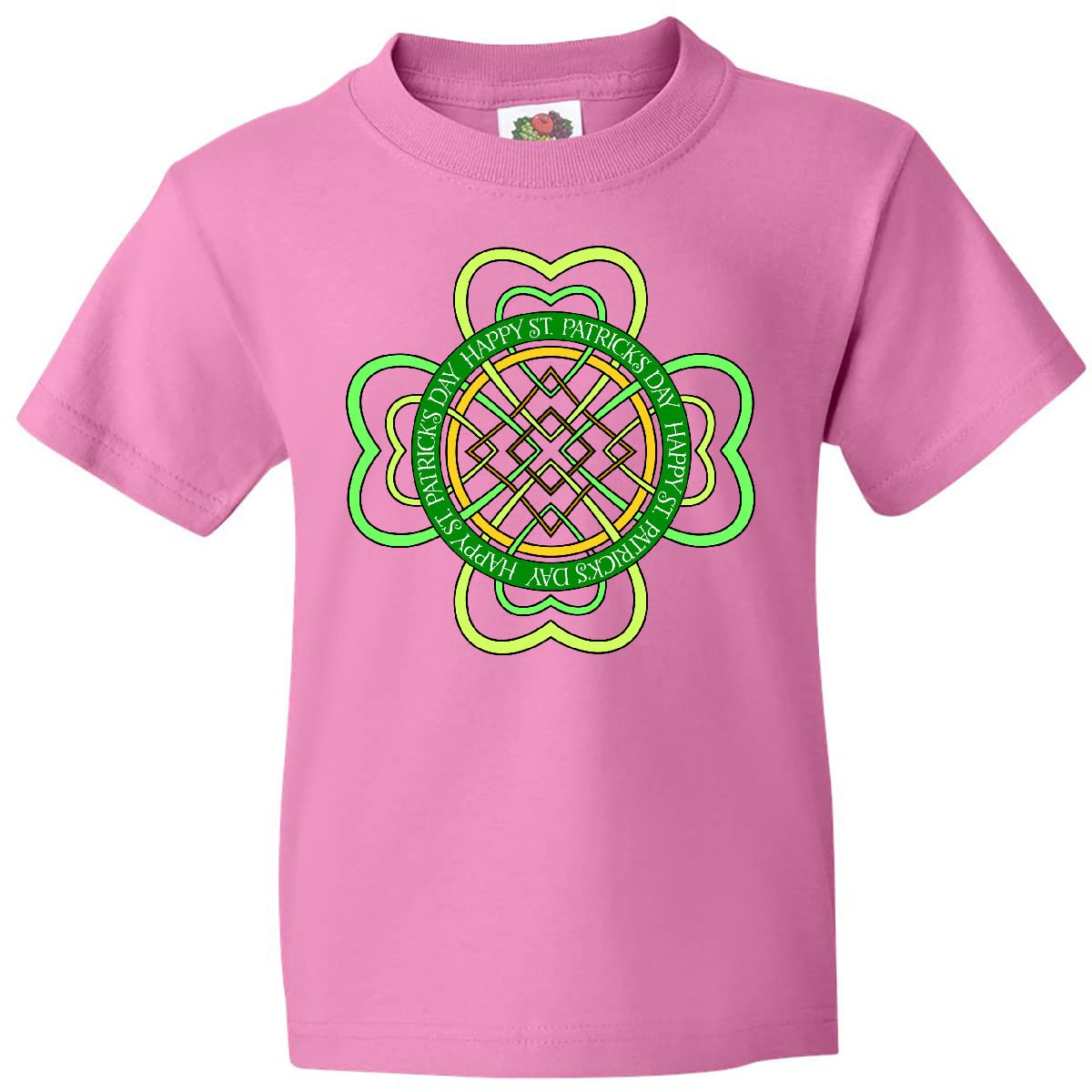 Inktastic Happy St. Patrick's Day Celtic Knot Symbol Youth T-Shirt - Irish Pride Apparel for Kids & Teens - Perfect for St. Patrick's Day Celebrations, School Events & Irish Heritage Festivals
