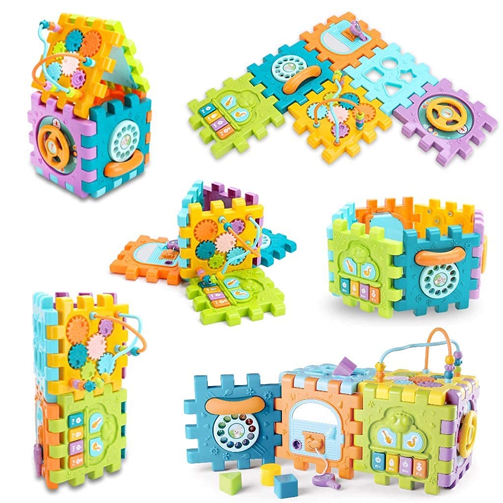 Best Activity Cube Baby Toys for 6-12 Months | Early Educational Musical Light-Up Toy for 6-18 Month Olds | 1 Year Old Play Center | Perfect Birthday Gift for 1-2 Year Old Boys & Girls | Ideal for Learning, Sensory Development & Playtime Fun