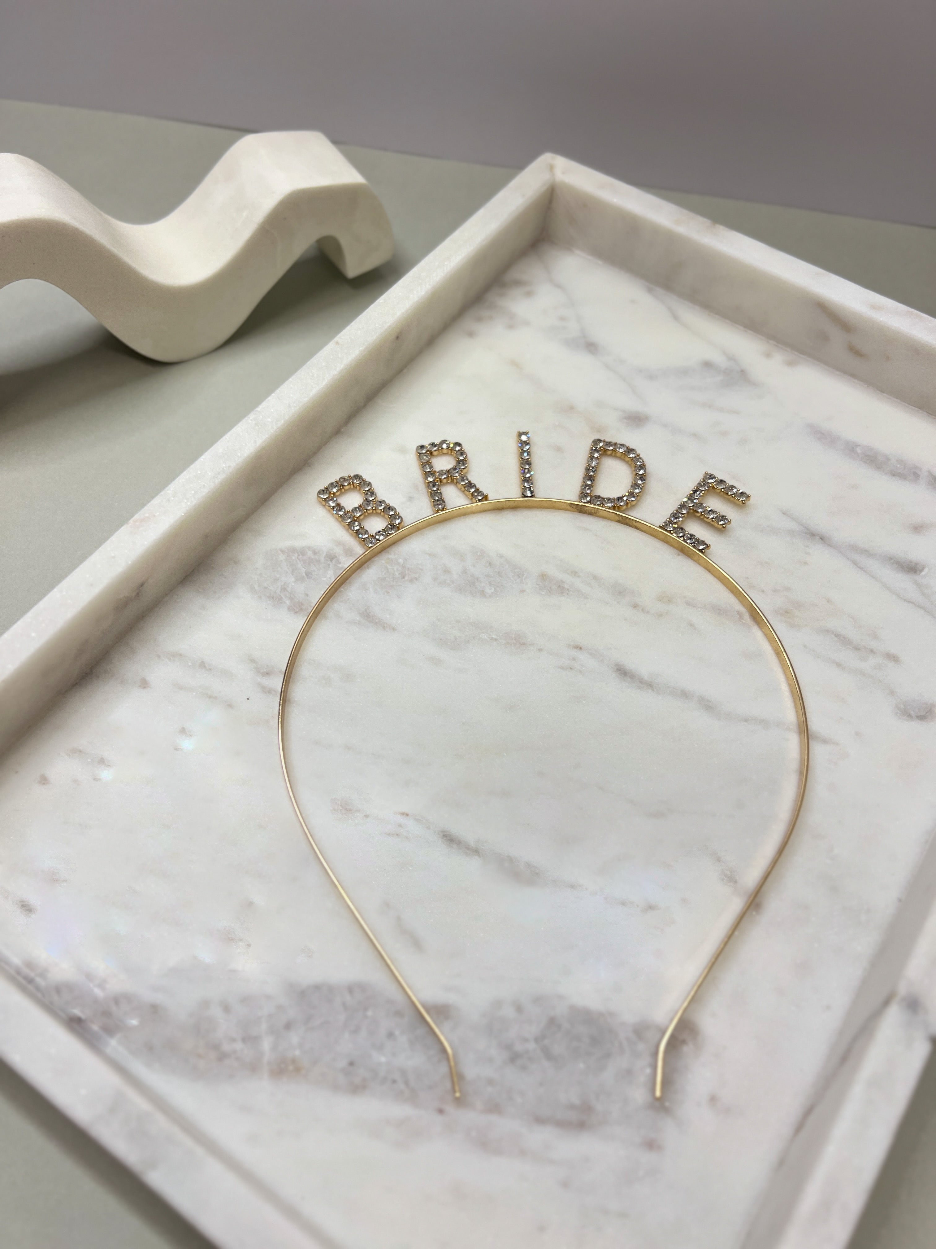 Sparkling Rhinestone Bridal Headband - Gold Wedding Hair Accessory for Bride, Bridesmaid, Prom & Special Occasions