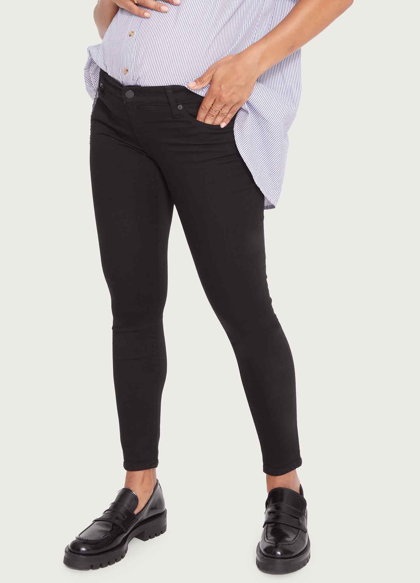 Slim Fit Maternity Jeans for Women - Stretchy Comfortable Pregnancy Denim Pants for Everyday Wear & Maternity Fashion
