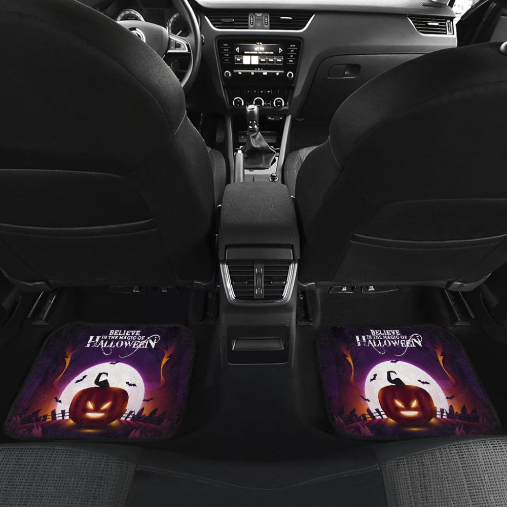 Halloween Car Floor Mats - Waterproof & Non-Slip for Spooky Season Decor - Perfect for Trick-or-Treating & Halloween Party Decorations