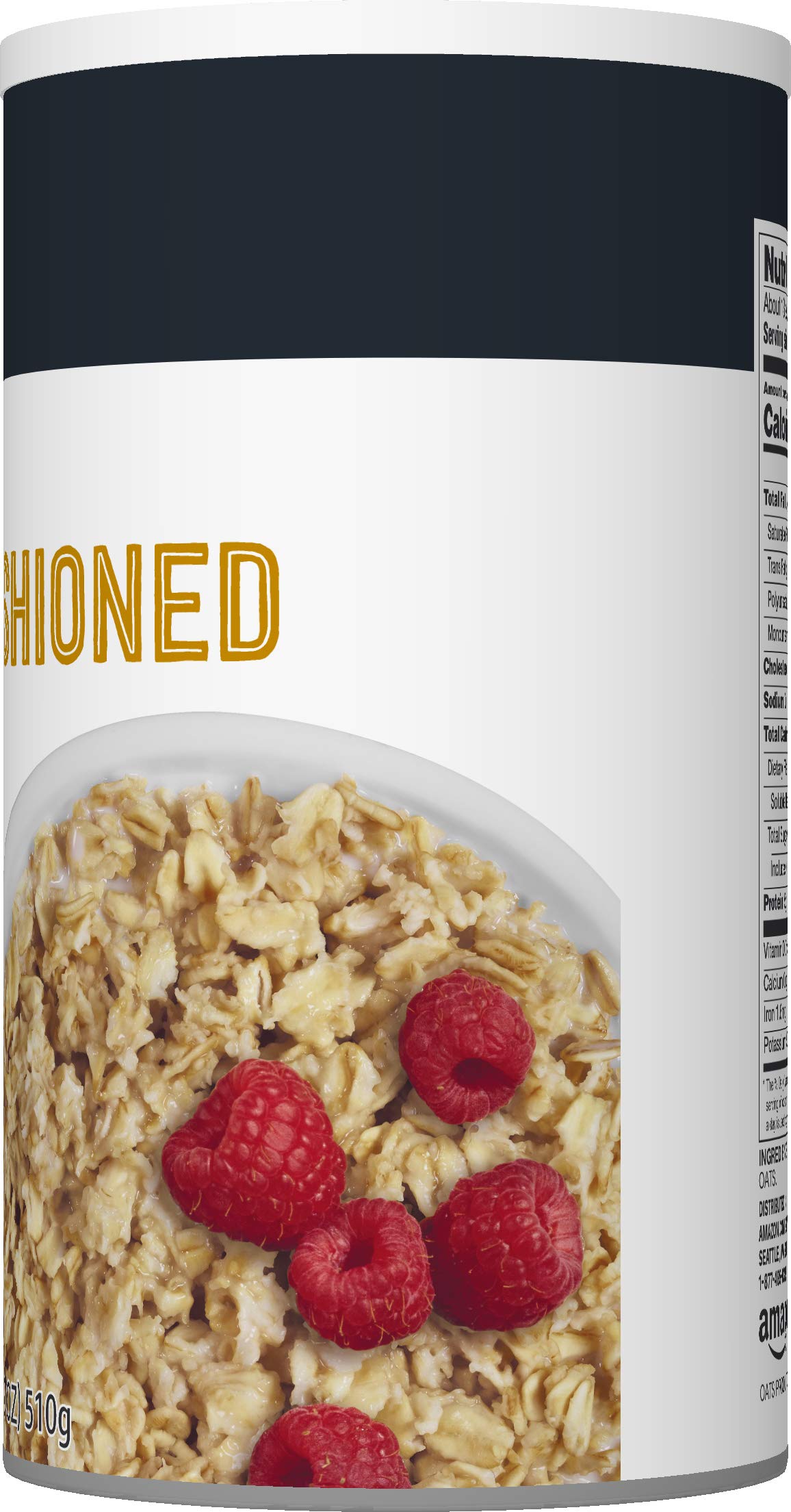 Happy Belly Old Fashioned Oats - 18 Ounce (Pack of 1) | 100% Whole Grain Rolled Oats | Perfect for Breakfast, Baking & Healthy Snacks | Quick & Easy Meal Prep