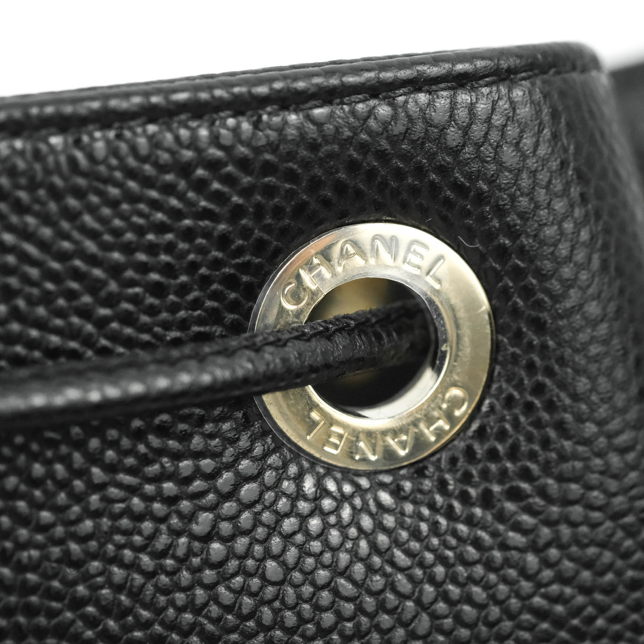 Chanel Business Affinity Drawstring Bucket Bag - Black Caviar Leather with Gold Hardware (21P Collection) | Luxury Crossbody Handbag for Work, Travel & Everyday Use