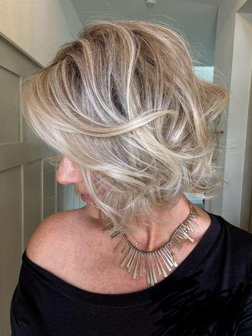 HF Synthetic Lace Front Wig with Mono Part - Natural Looking Human Hair Replacement for Women | Perfect for Cosplay, Daily Wear & Special Occasions