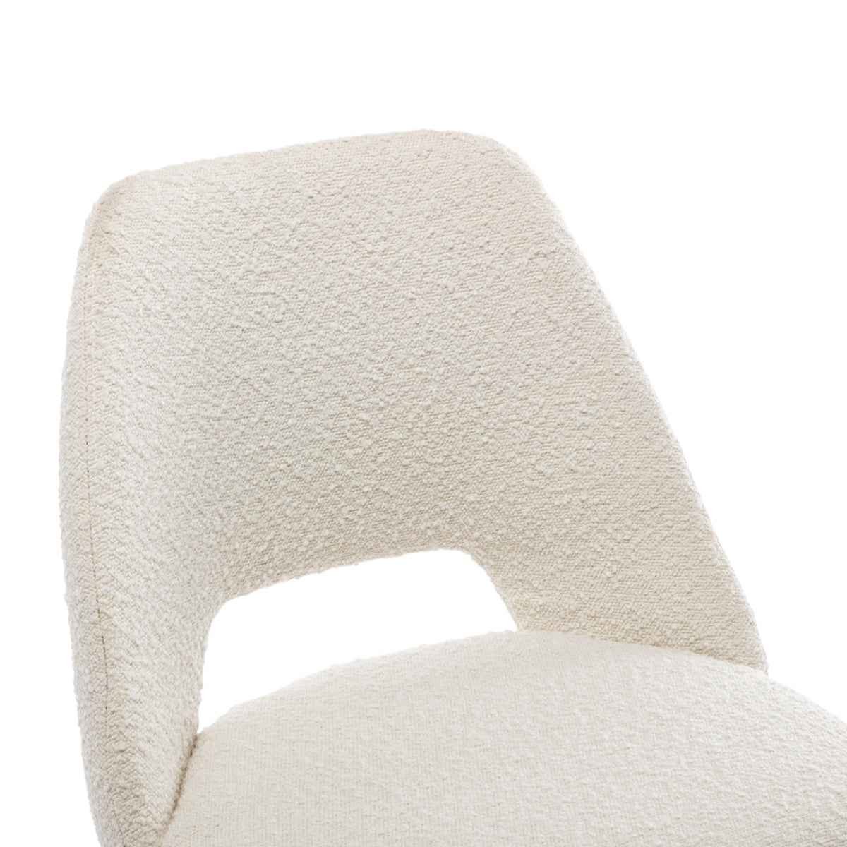 Belmont Boucle Dining Chair - Modern Upholstered Accent Chair for Kitchen, Dining Room & Office - Comfortable & Stylish Seating Solution