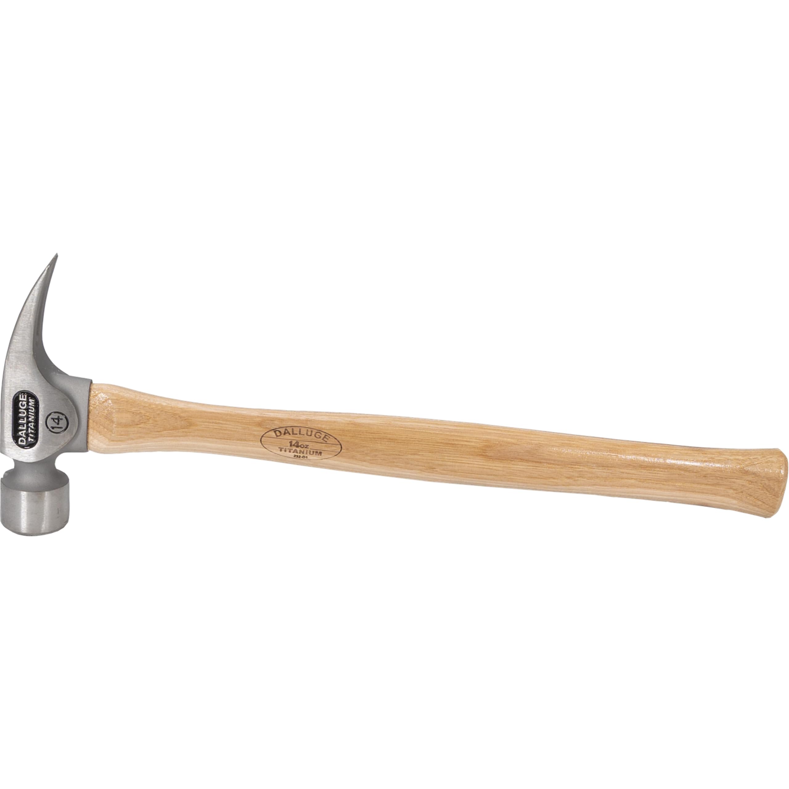 Vaughan Dalluge 14oz Titanium Hammer with Magnetic Nail Holder & Milled Face (Model 7170/VN07170) - Perfect for Framing, Roofing, and Construction Projects