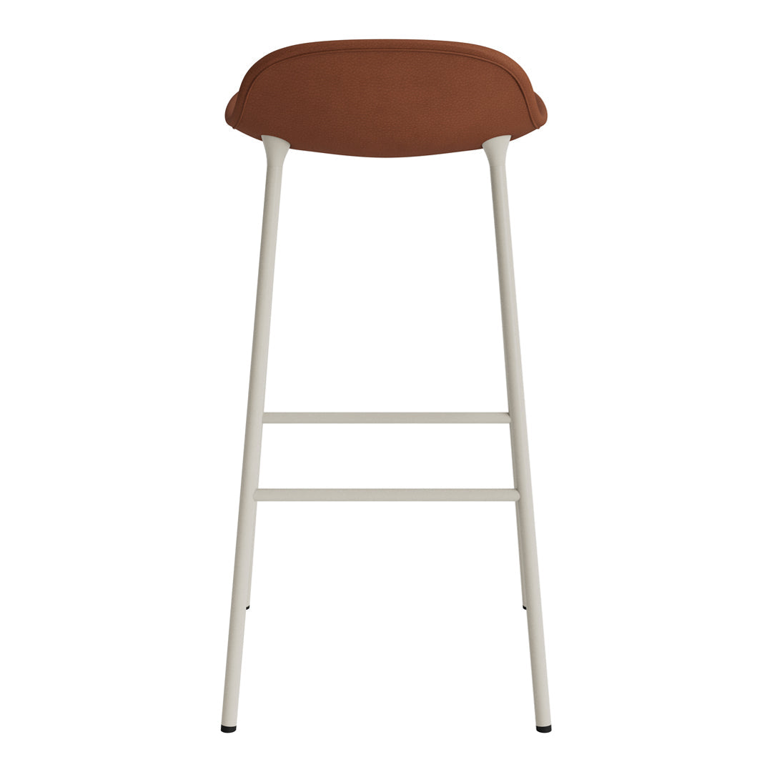 Modern Form Bar Stool with Metal Legs & Upholstered Seat - Perfect for Kitchen Islands, Home Bars & Commercial Use