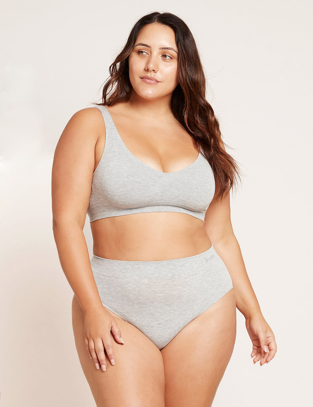 Men's Full Brief Underwear Light Grey Marl - Soft Cotton Comfort for Everyday Wear & Lounge