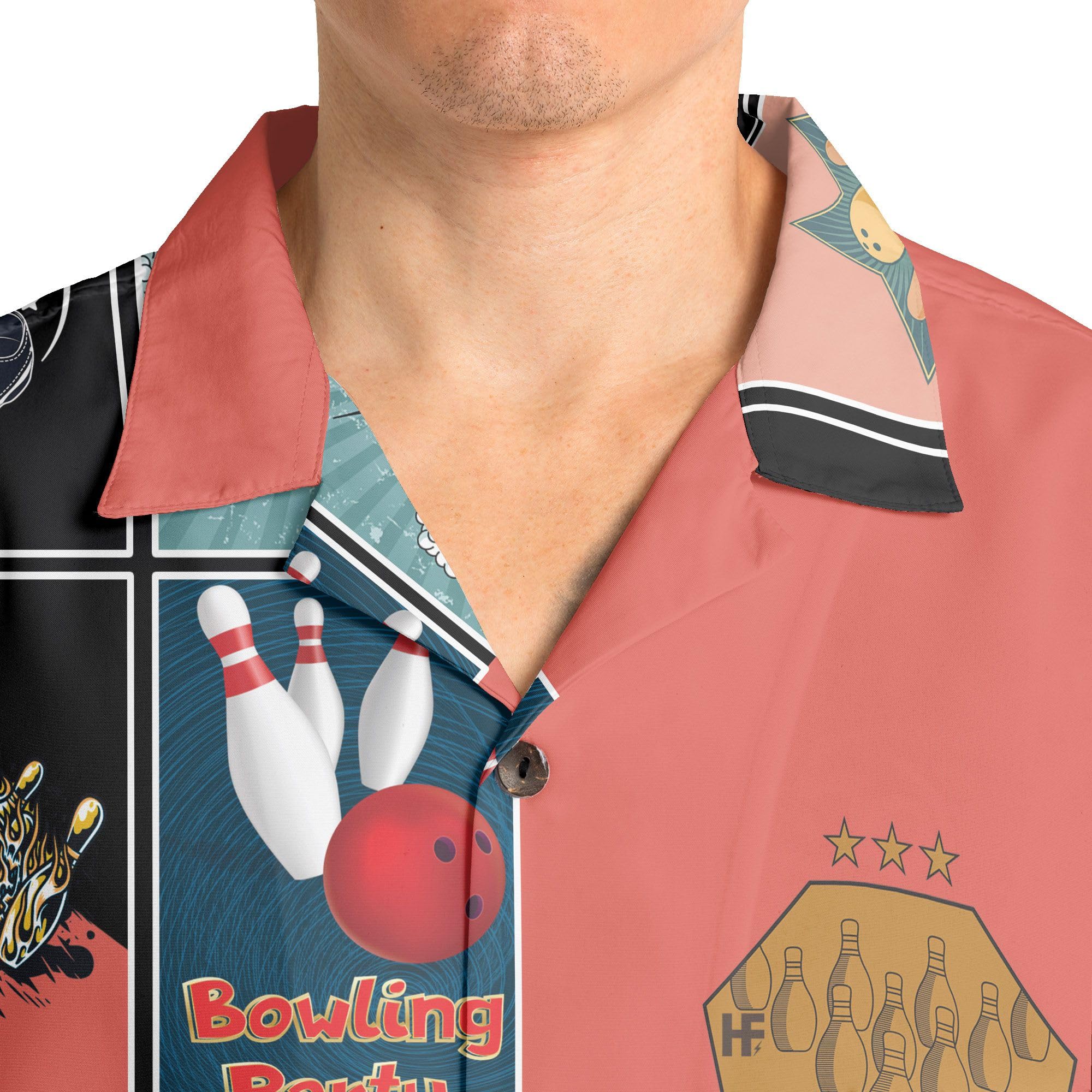 Custom Personalized Bowling Shirts with Names for Men & Women | Retro Hawaiian Style Bowling Team Uniforms | Perfect for Bowling Leagues, Parties & Themed Events