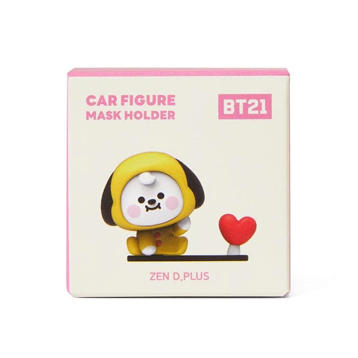 BT21 Chimmy Baby Figure Mask Hanger - Cute K-Pop BTS Character Face Mask Holder for Kids & Adults - Perfect for Home, Office, and Travel Organization