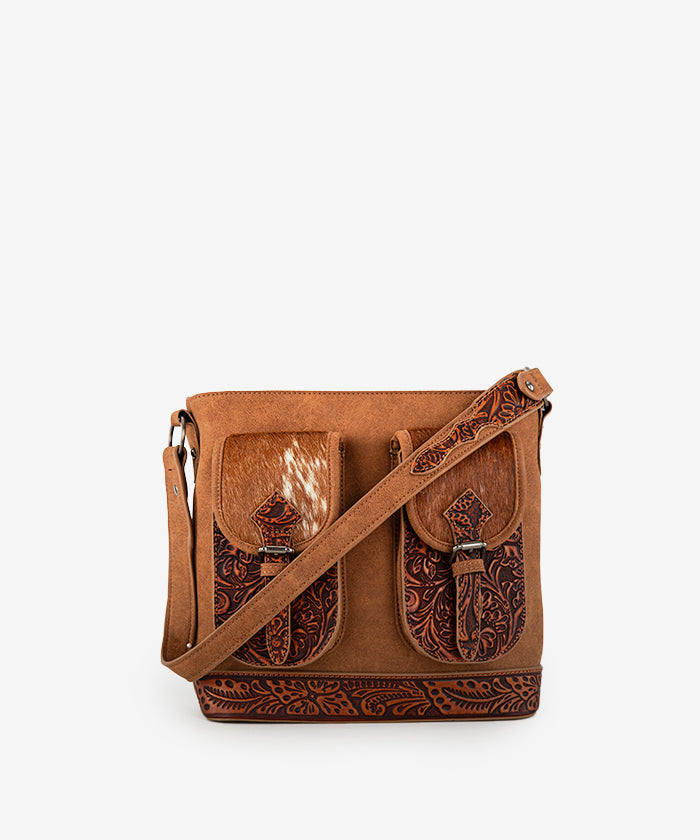 Trinity Ranch Genuine Hair-On Cowhide Concealed Carry Shoulder Holster Bag - Perfect for Outdoor Adventures, Hunting & Everyday Carry