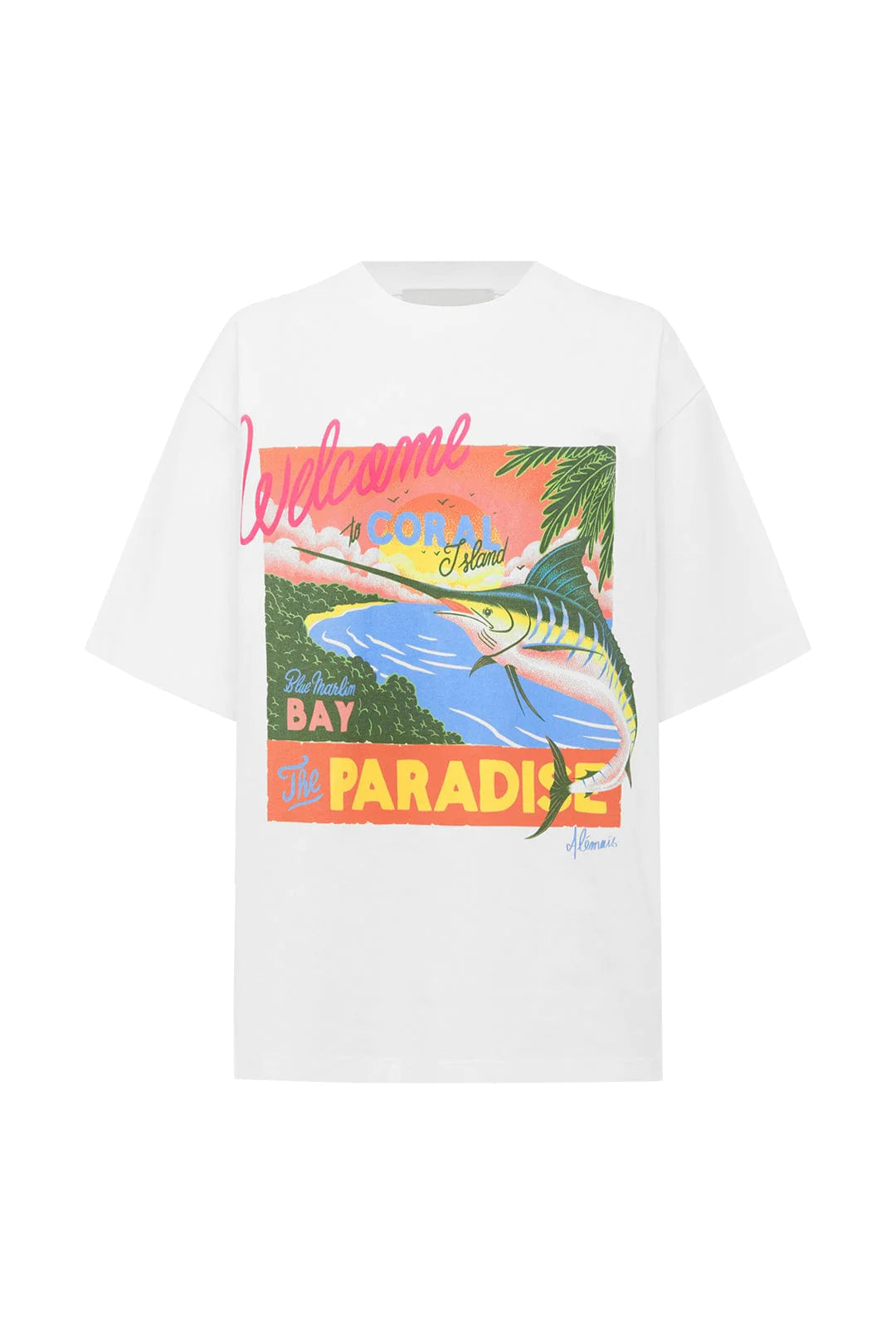 Preorder Coral Bay T-Shirt - Soft Cotton Comfort Fit Tee for Men & Women - Perfect for Beach Vacations, Casual Outings & Summer Style