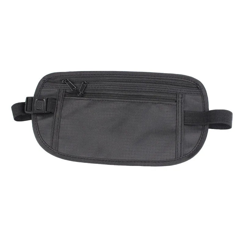 Sport Running Waist Bag - Invisible Travel Waist Pack with Hidden Security Wallet for Passport & Money - Perfect for Jogging, Hiking & Air Travel
