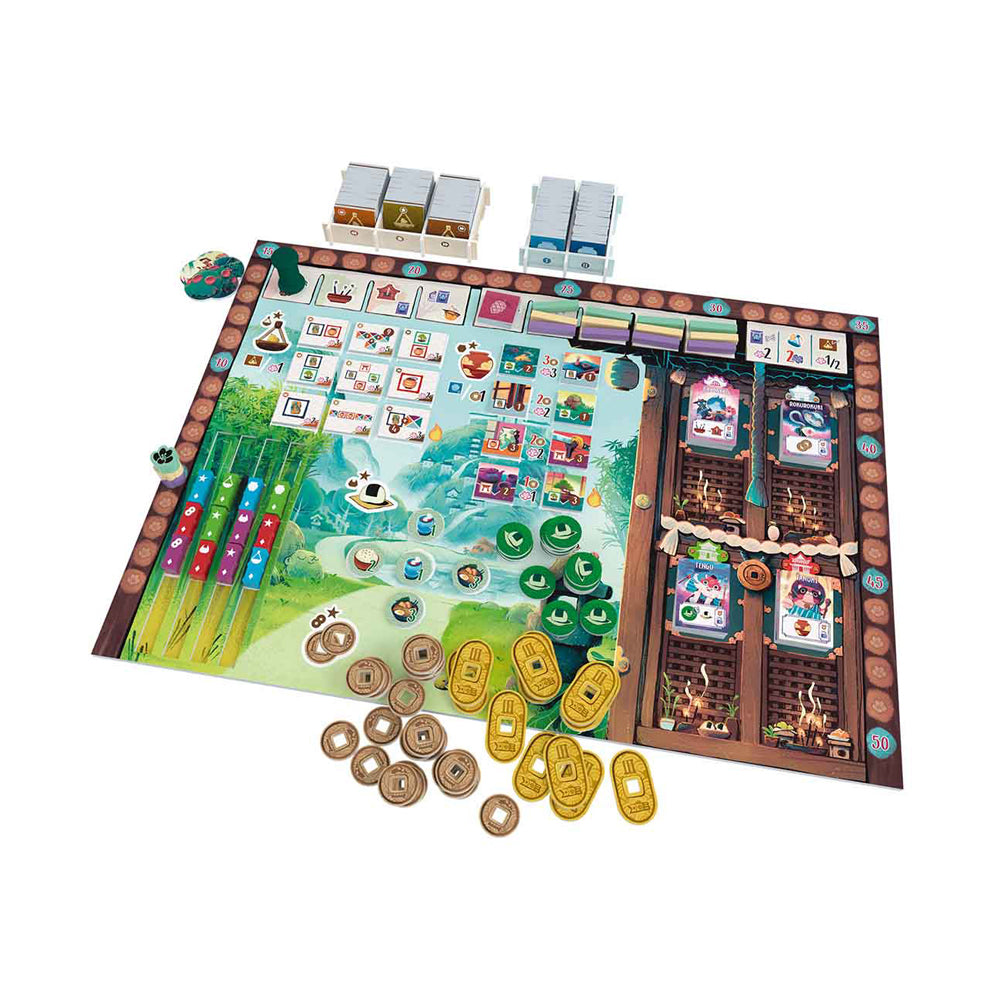 Premium Bamboo Strategy Board Game by Devir - Fun Family Game Night & Competitive Play for Adults & Kids